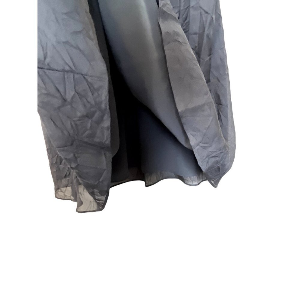 Vintage Banana Republic Charcoal Grey 100% Silk Crinkled Maxi Dress 2 - Picture 11 of 13